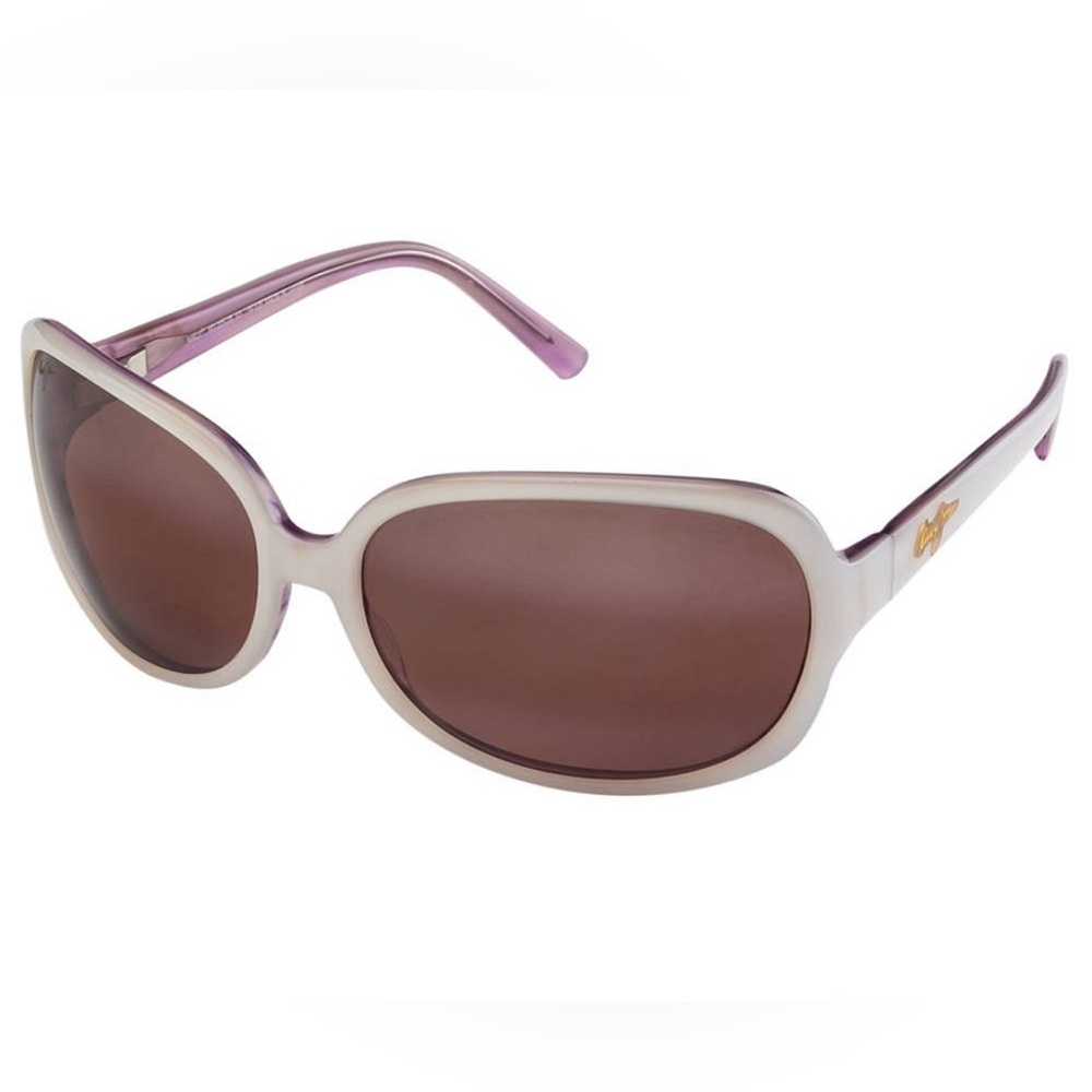 Authentic Maui Jim Rainbow Falls Pink Pearl Sunglasses w/Case & Cloth